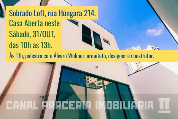 Casa aberta no sábado, 31/out, das 10h às 13h. Imóvel à venda!